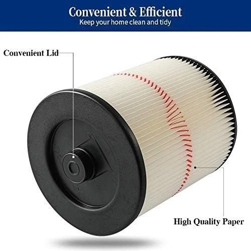 2 Pack 17816 Filter Replacement For Craftsman Shop Vac Wet Dry Vacuum Washable A gallery