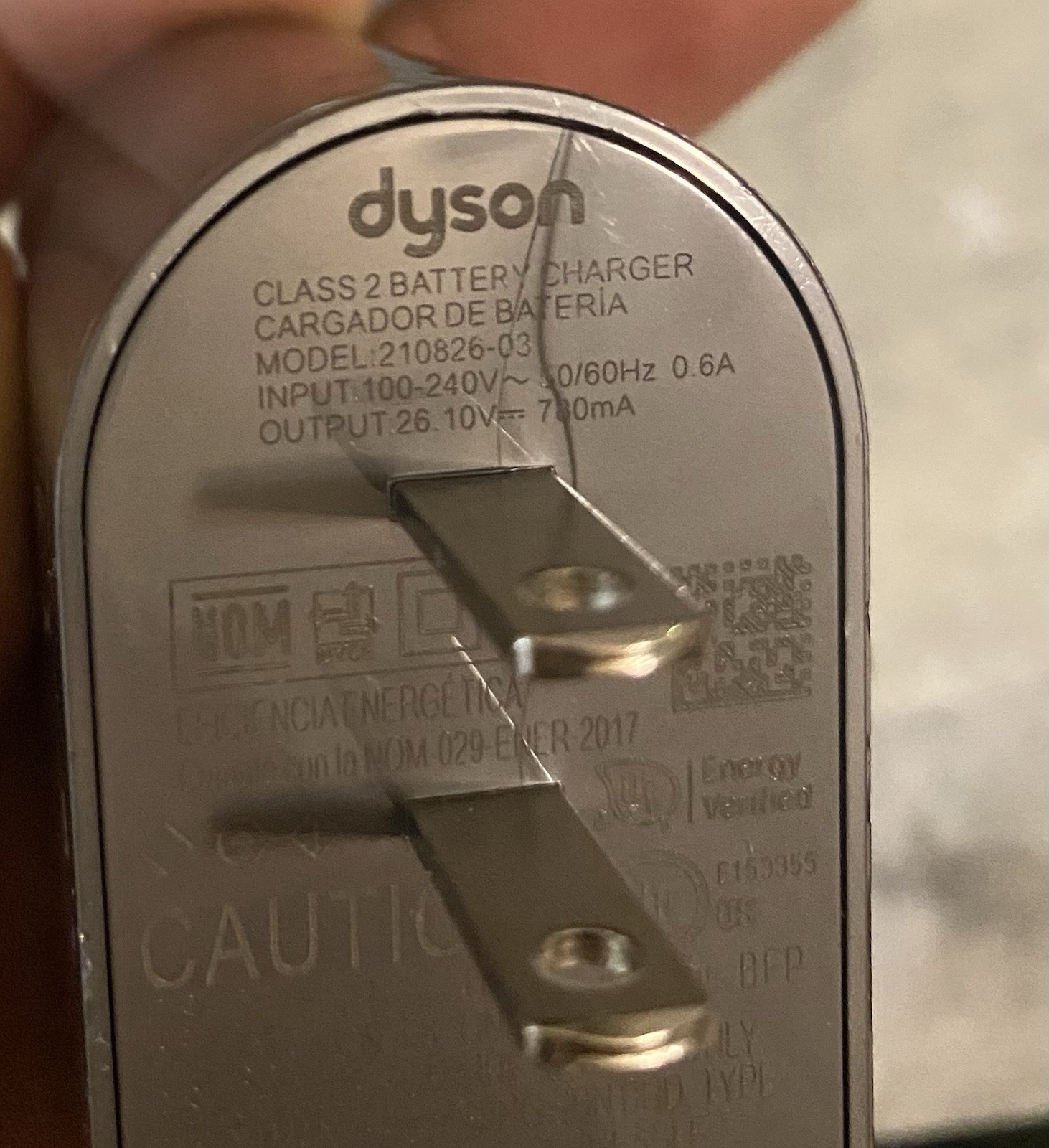 Genuine Dyson Class 2 Battery Charger Power Cord Model 210826-03 Fits V6 V7 V8 gallery