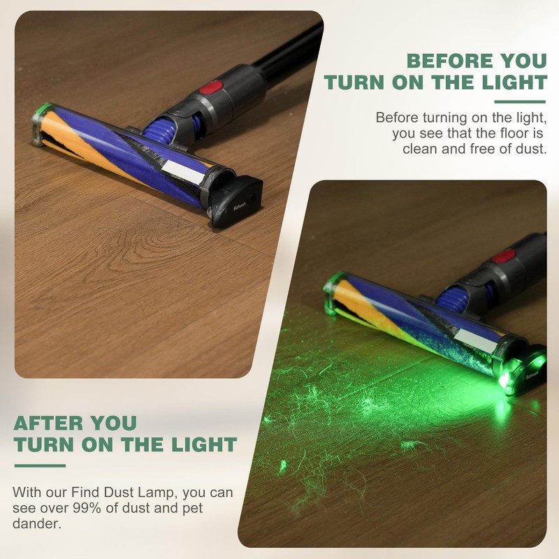 Vacuum Attachment Green Laser Light, with Dyson V8, V10, V11, V12, V15, Gen5 ... gallery
