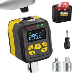 1/2″ Digital Torque Adapter 15-295 Ft-Lb, ±2% Accuracy Electronic Torque Wrench