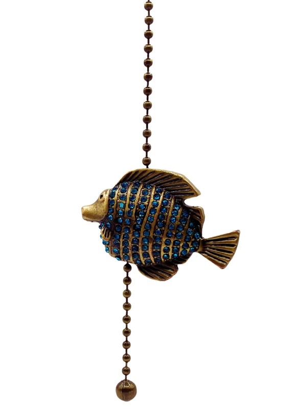 Lamp Parts-Fan/Socket PULL CHAINS-Animal Designs w/#6 Beaded Chain (1 Pc.) gallery
