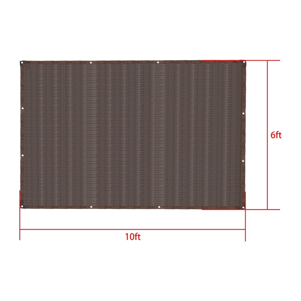 Brown Privacy Screen Fence Heavy Duty Fencing Mesh Shade Net Cover For Garden gallery