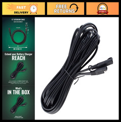 12ft Extension SAE Cable for Battery Chargers – Quick Connect for Motorcycles, C