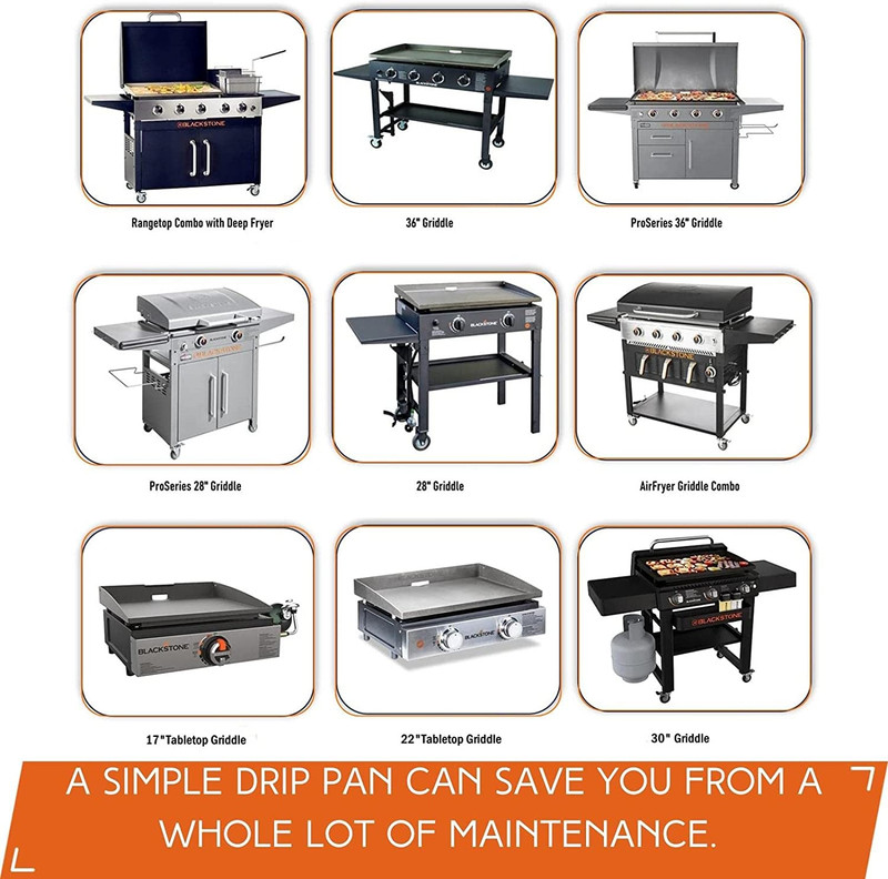 30-Pack Blackstone Griddle Accessories Drip Pan Liners, Aluminum Foil Pan Dispos gallery