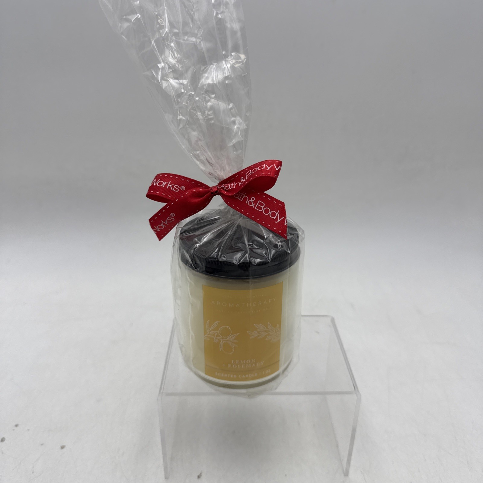 Bath & Body Works Aromatherapy LEMON + ROSEMARY Single-Wick Candle 7 oz. NEW gallery