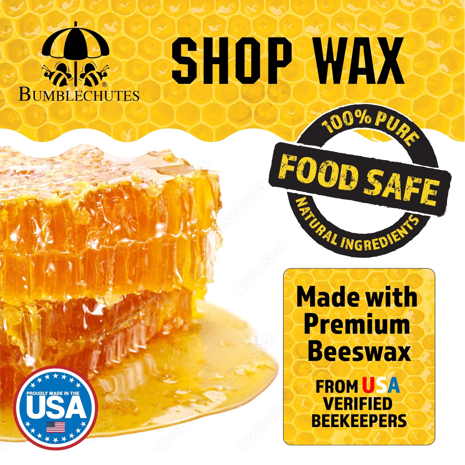 Bumblechutes All-Purpose Shop Wax - All Natural Metal and Wood Wax Finish Pas... gallery