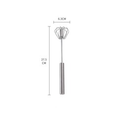 Semi-Automatic Egg Whisk Hand Push Egg Beater Stainless Steel Blender Mixer Tool