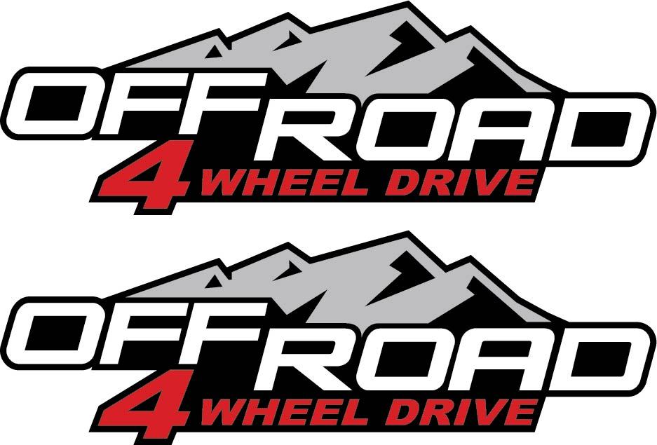 2004-2012 4x4 Decals Stickers for Chevy Colorado Xtreme GMC Canyon 4WD Bedside gallery