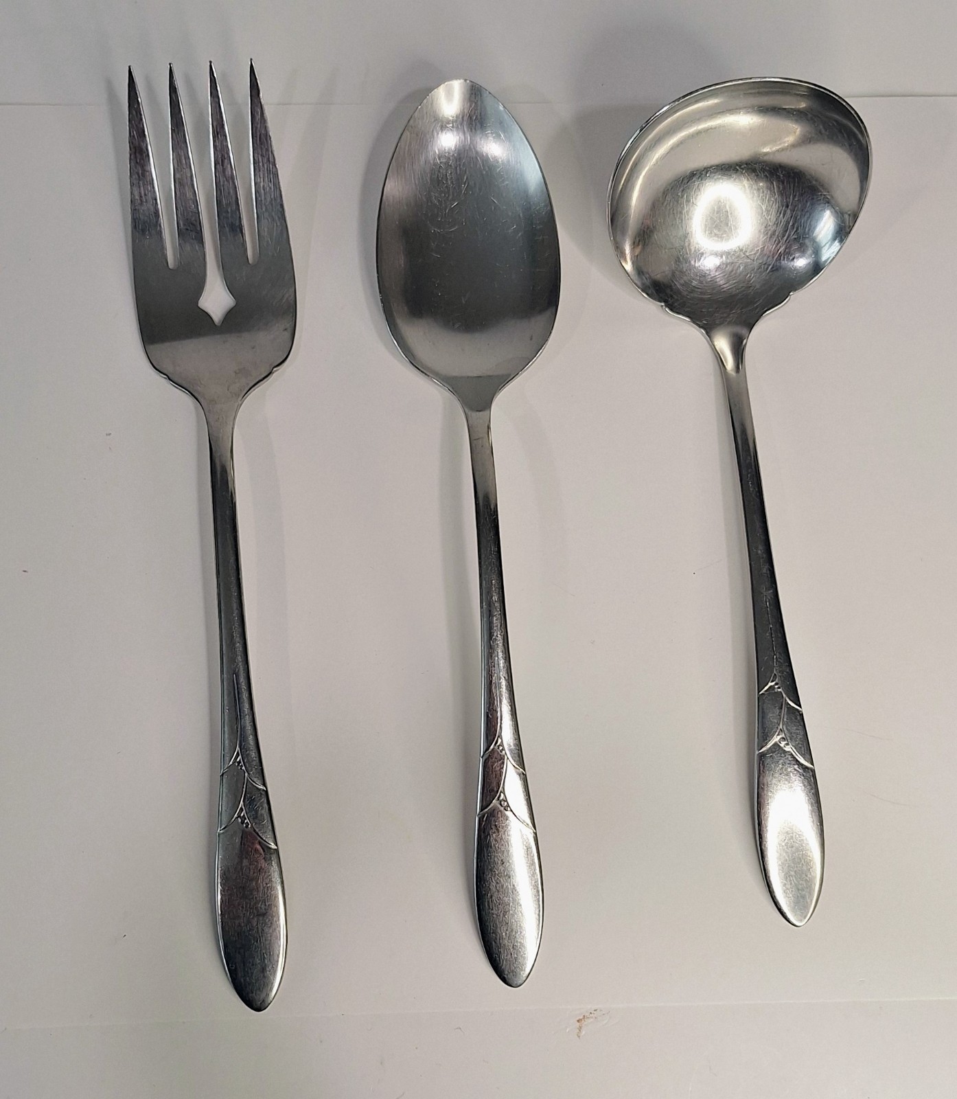 Oneida Debonair Serving Pieces Ladle Fork Spoon gallery