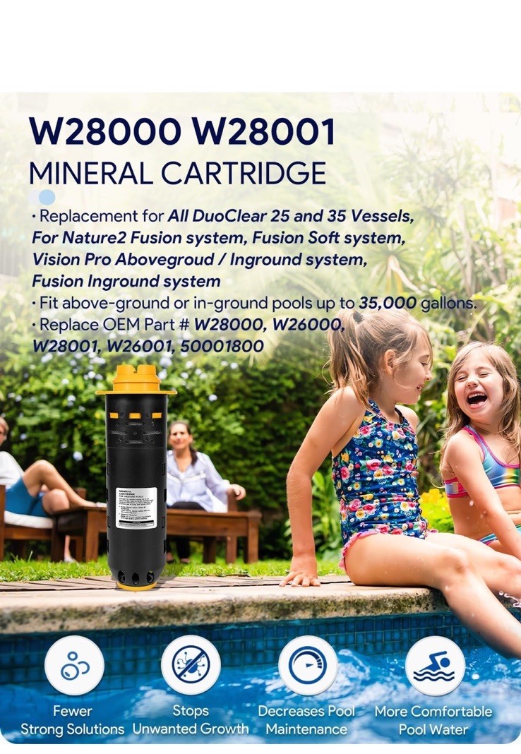 Zodiac Nature2 Duoclear Fusion Mineral Cartridge W28000 W28001 35000 Gallons AM7 gallery