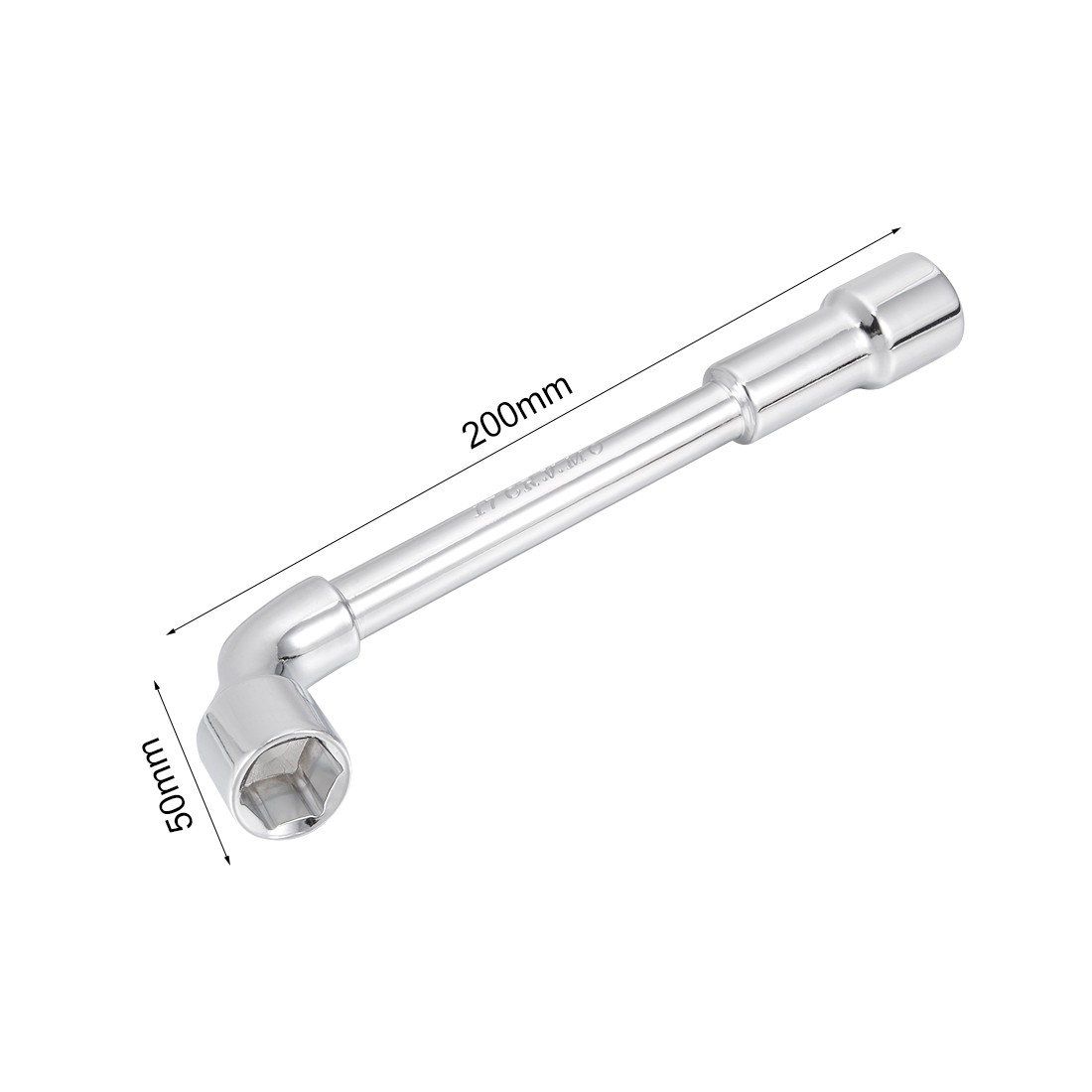 17mm Metric L Shaped Angled Hex Socket Wrench Chrome Plated Cr-V New gallery