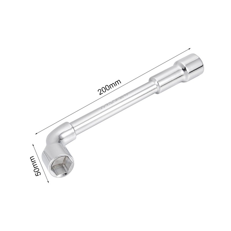 17mm Metric L Shaped Angled Hex Socket Wrench Chrome Plated Cr-V New gallery