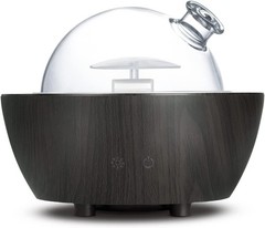 280ml Glass Essential Oil Diffuser Aromatherapy Diffusers Ultrasonic Black