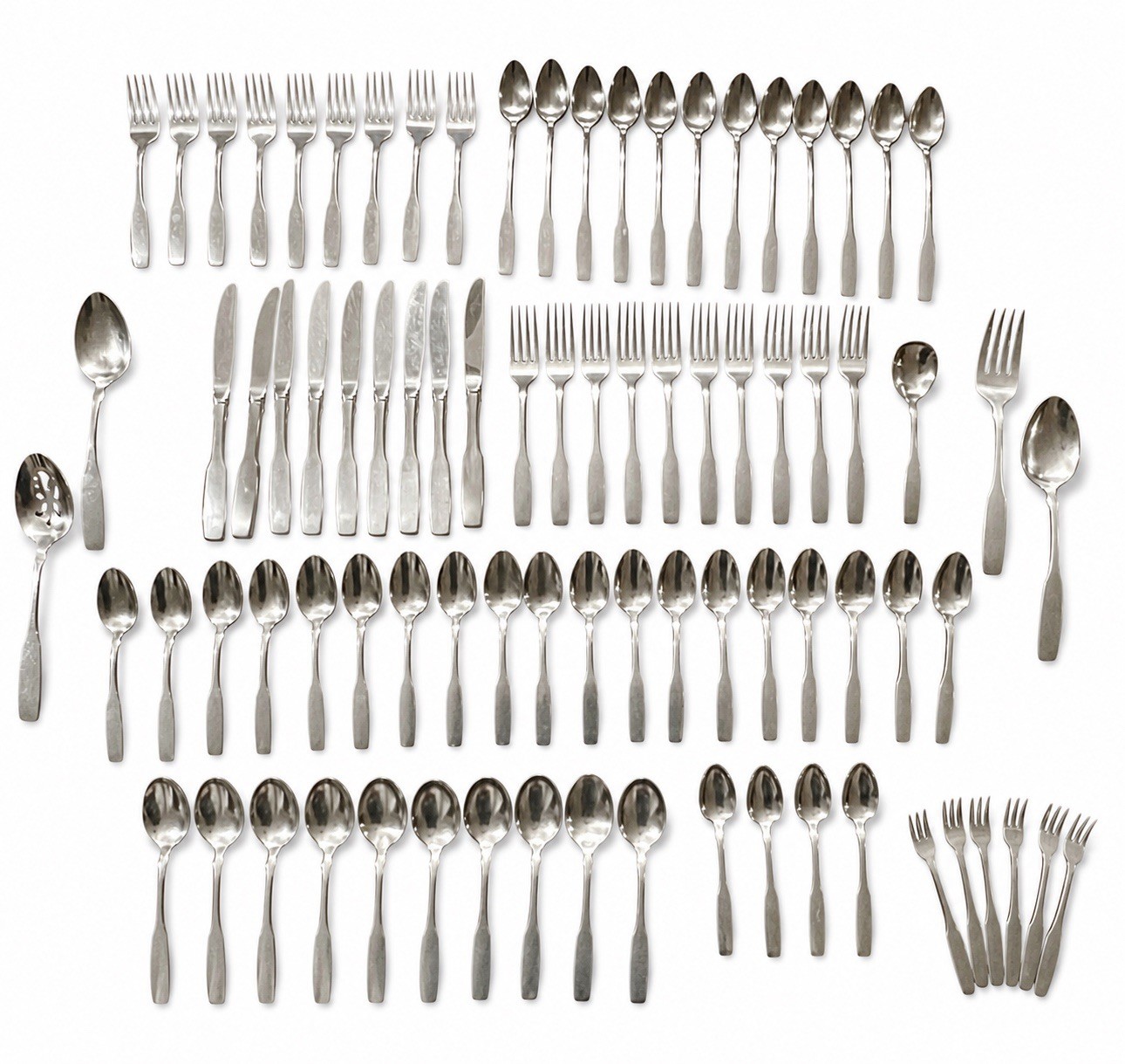 Oneida Paul Revere Stainless 85 pc Flatware Service for 9+ more - 12 Ice Tea! gallery