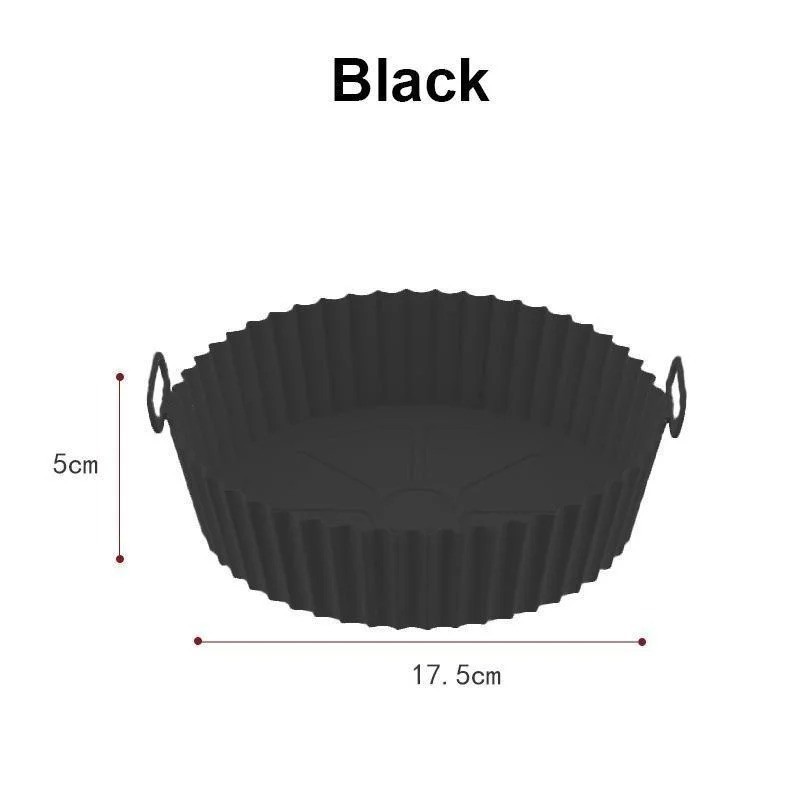 Reusable Silicone Air Fryer Liners – Non-Stick, Food-Safe Basket Accessories gallery