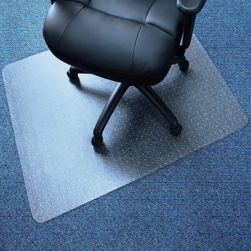 High Quality PVC Rectangle Floor Protection Mat Chair Mat with Nail Transparent gallery