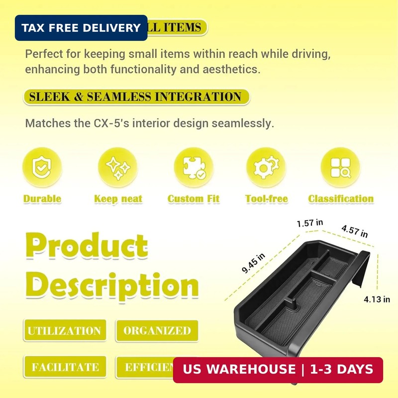 Dash Storage Organizer Compatible with 2022 2023 2024 2025 Mazda CX-5 Accessorie gallery