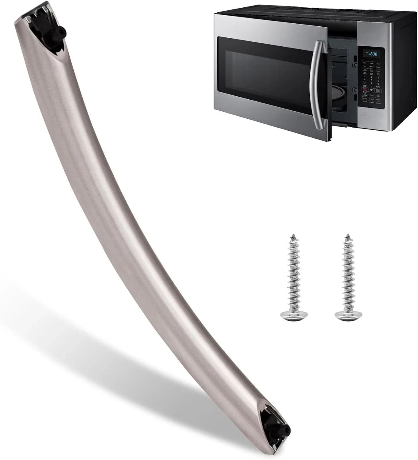 ME16A4021AS Microwave Door Handle Replacement Kit with 2 Screws for Samsung. gallery