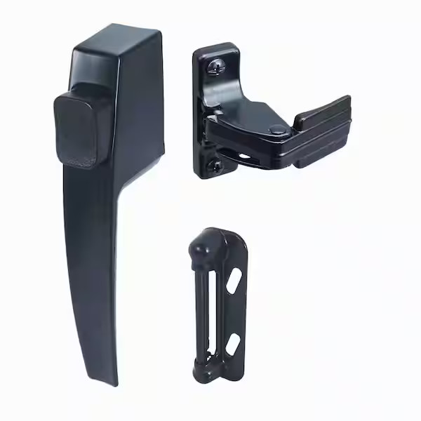 Prime-Line Push Button Screen or Storm Door Latch, Black
