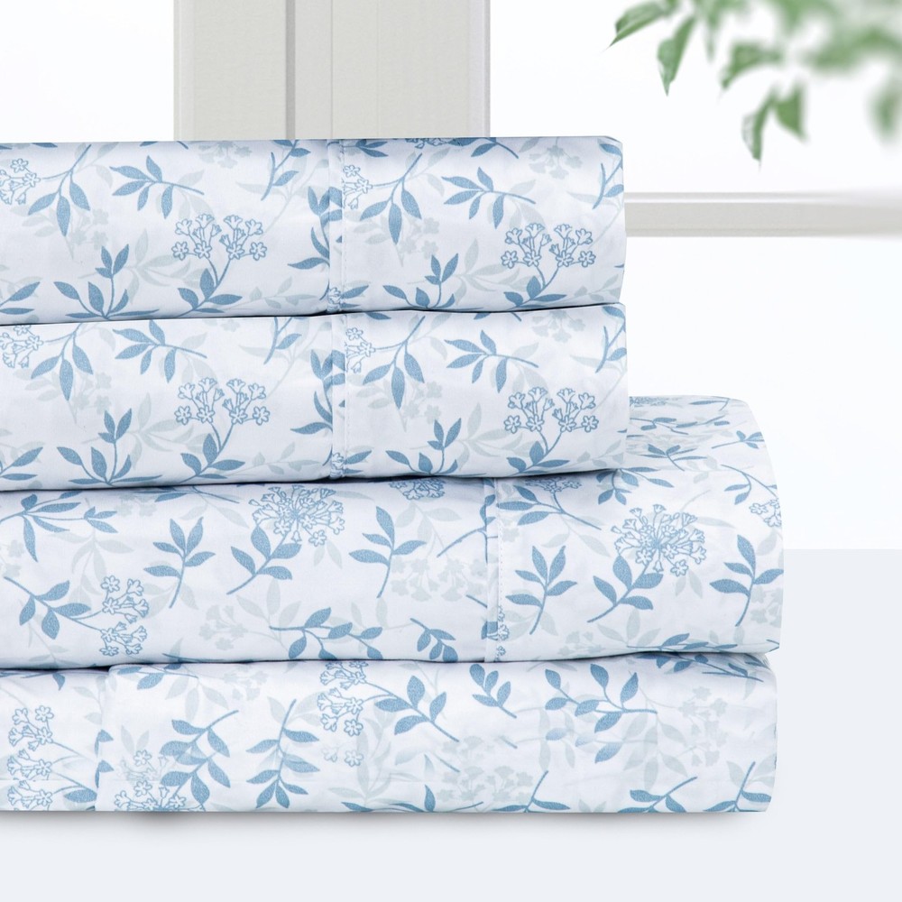 Pointehaven Bedding Twin Bed Sheet Set- 3 Pieces Bedding- Twin, Floral Vine