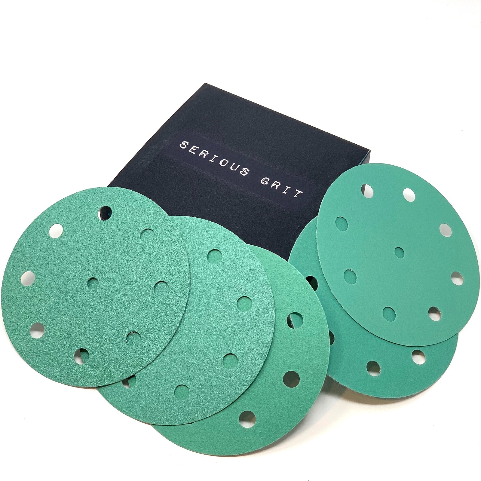 Festool-Compatible Sandpaper 5 Inch 9-Hole Hook Loop 40-2000 Grit Sanding Discs gallery