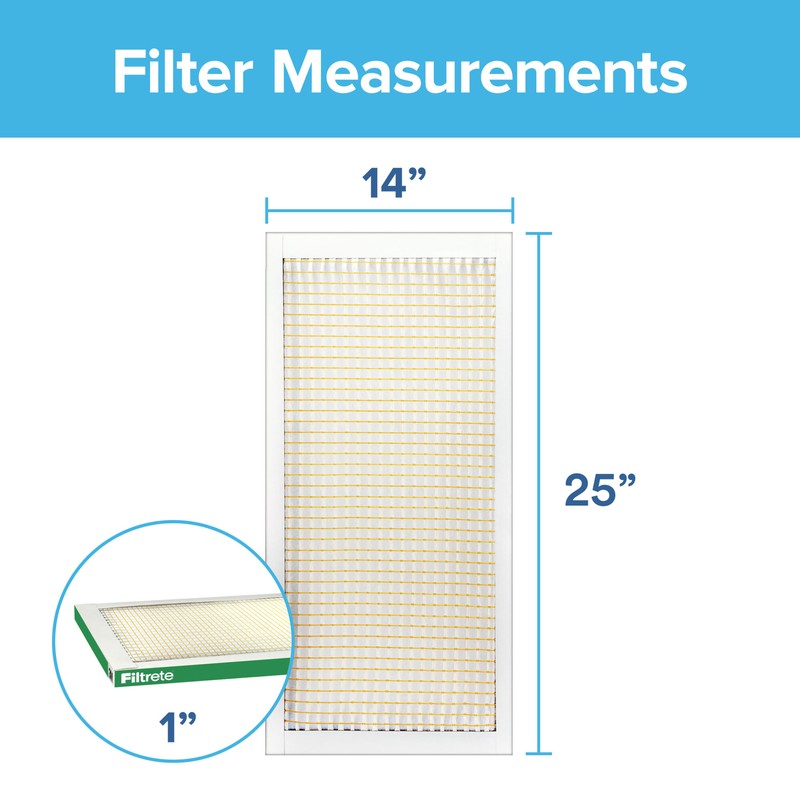 Filtrete Electrostatic Air Filter 700 MPR 704-4, 14 in x 25 in x 1 in gallery