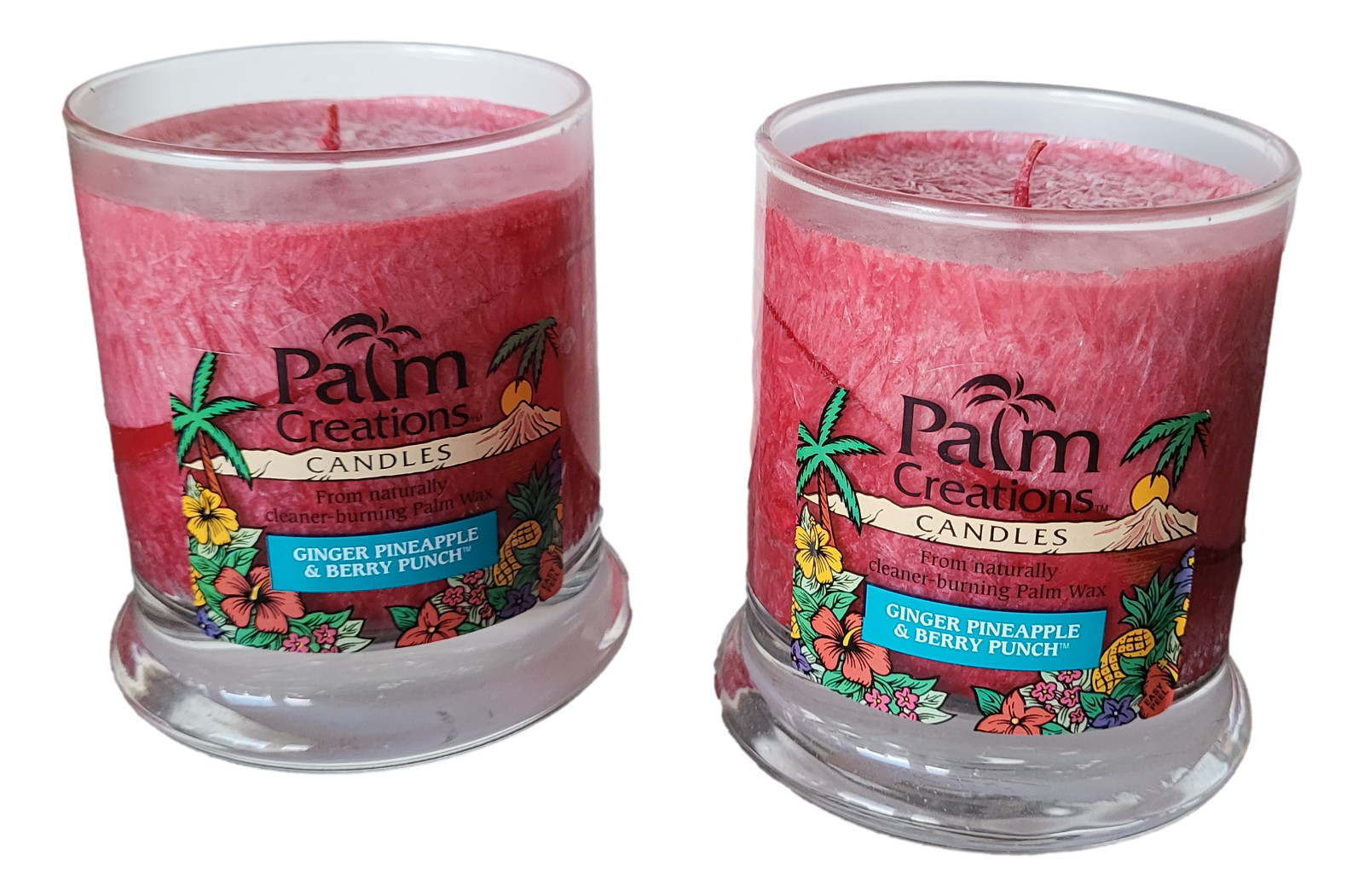 Scented Jar Candles 2-Pack 9oz Jars Ginger Pineapple & Berry Punch gallery
