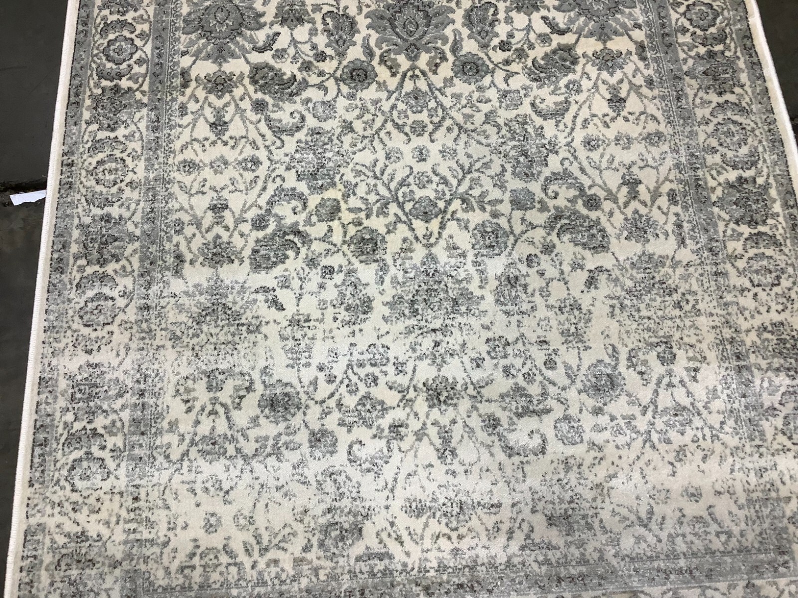 IVORY / SILVER 4'-0" x 5'-3" Flaw in Rug, Reduced Price 1172677703 PEG607E-4 gallery