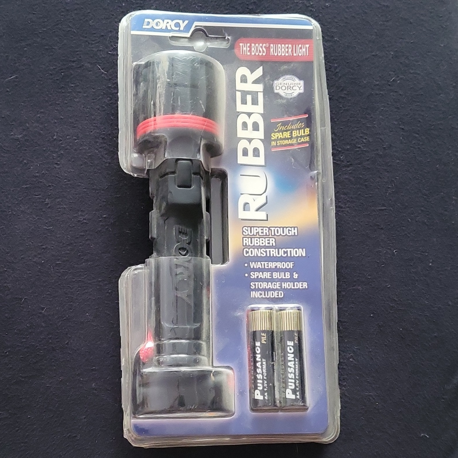 Rubber Waterproof Flashlight, 2 AA Batteries Included gallery