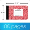 Jr. Composition Notebooks, Half Size, 4-7/8 x 7-1/2 Inches, Wide Ruled Paper, gallery