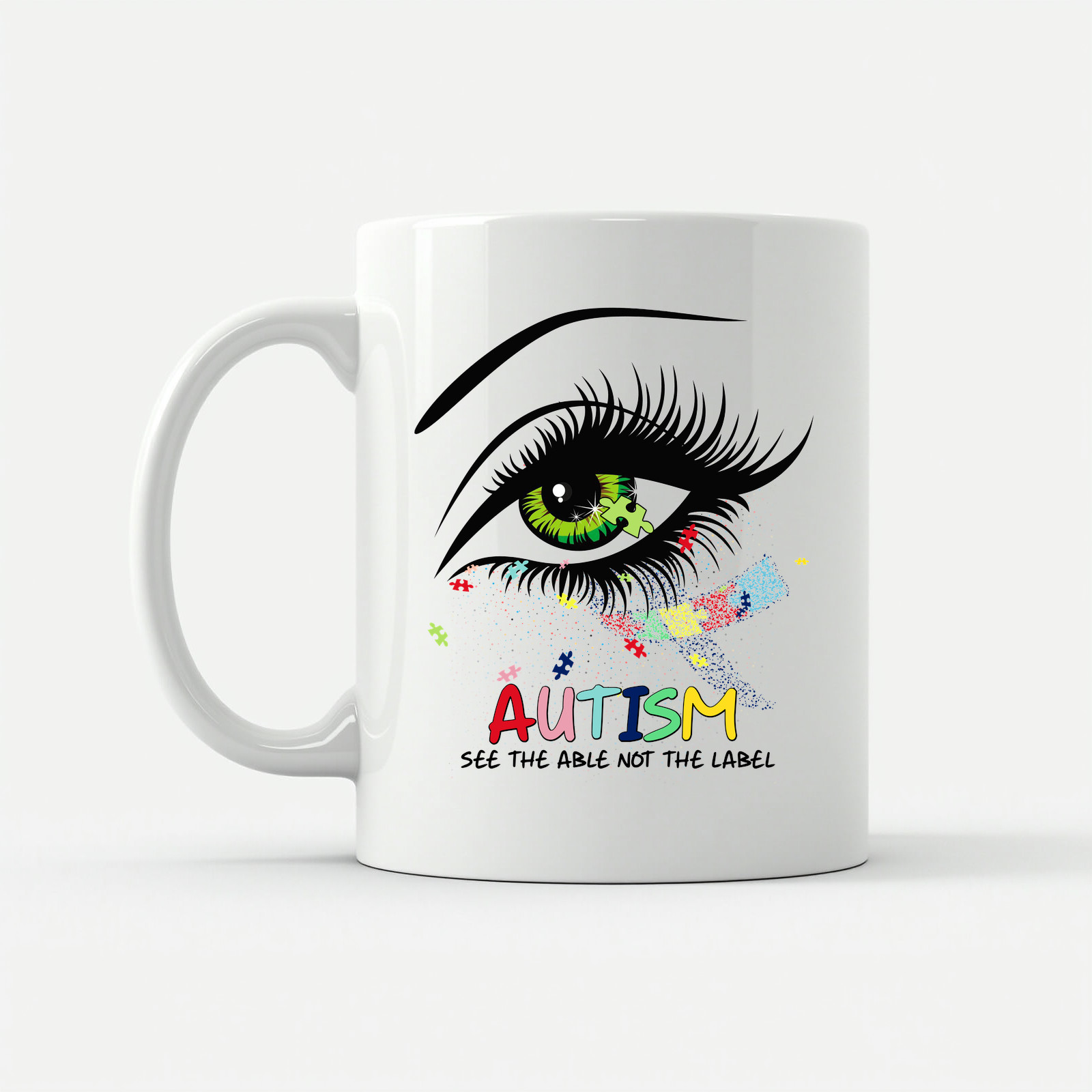Autism Awareness Mug See The Able Not The Label Gift Coffee Cup 11oz 15oz gallery