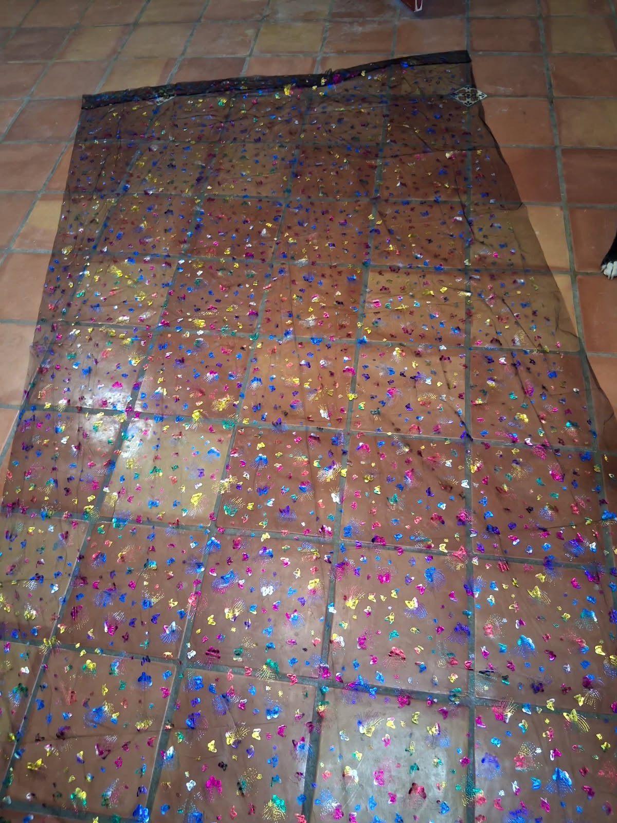 62 Inch By 107-in Two Panel Butterfly Curtains Absolutely Beautiful gallery