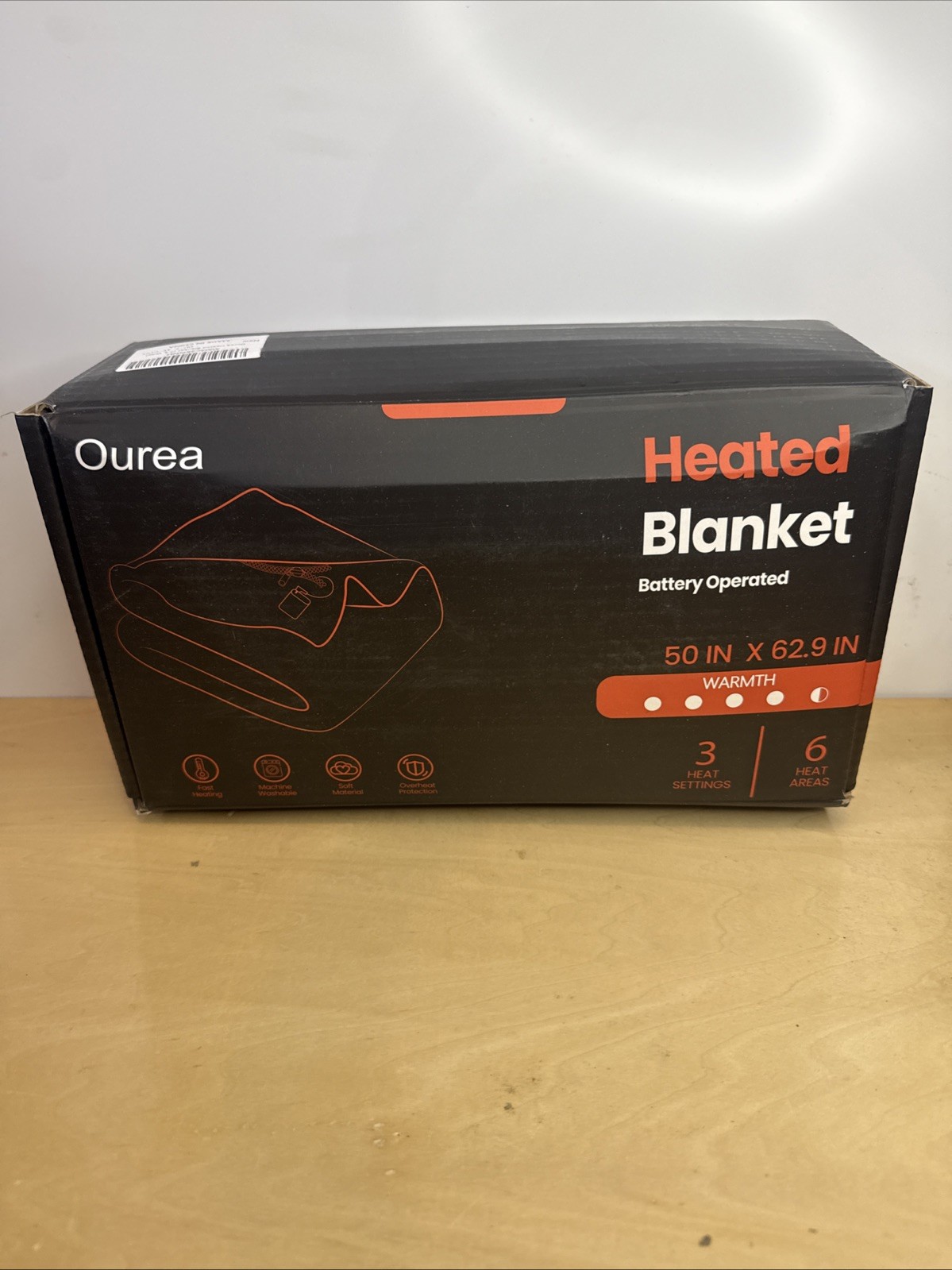 Ourea USB Heated Throw Blanket Battery-Operated, Cordless, Electric gallery
