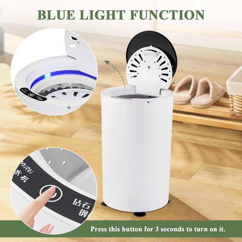 Efficient 2kg Capacity Electric Spin Dryer - Perfect for Quick Laundry Needs gallery