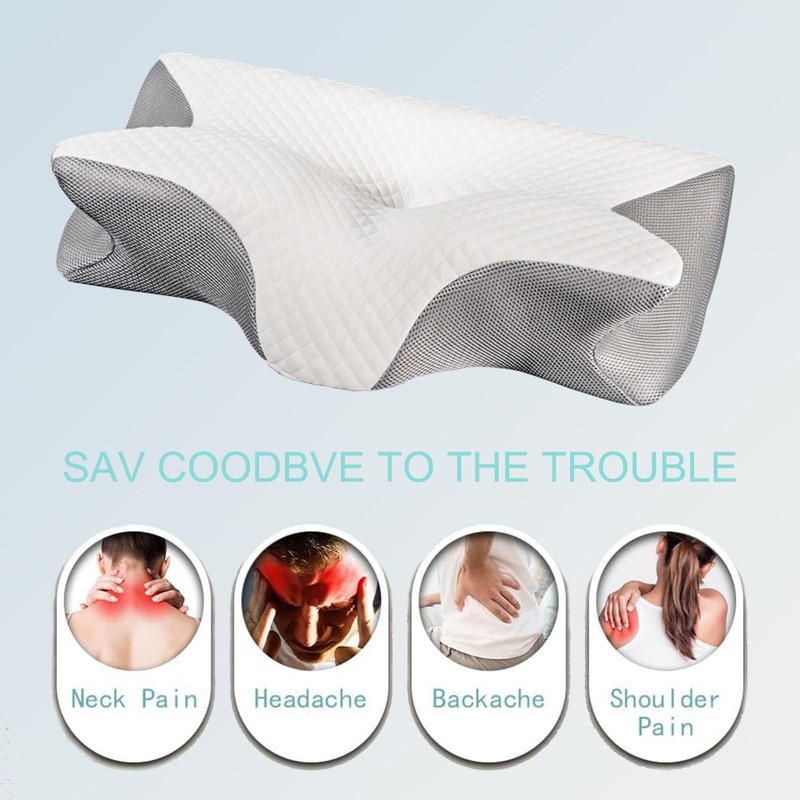 Doreve Cloudfaser Pillow, Cervical Neck Pillow, Dreamers Relief Pillow for Pa... gallery