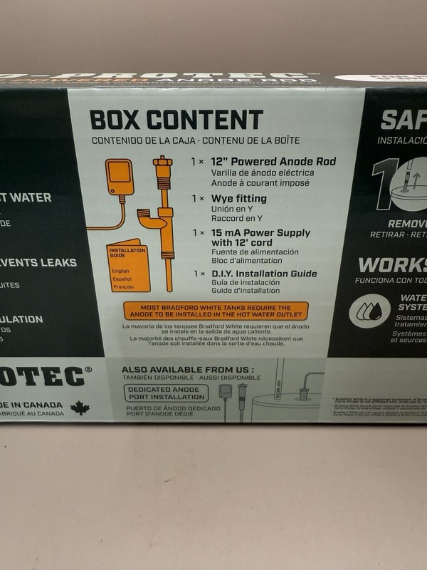 Corro-Protec Powered Anode for Water Heater Eliminates Smell Bradford White NEW gallery