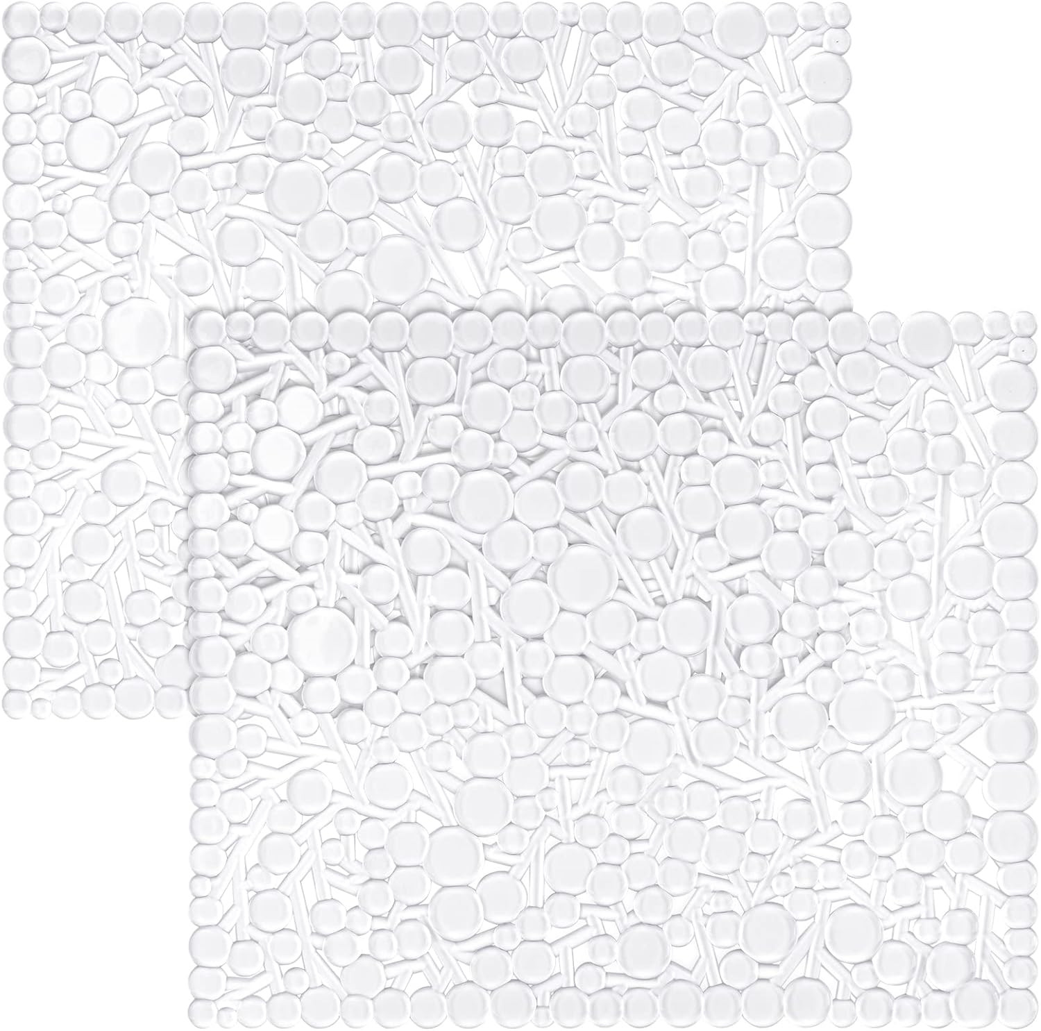 Coopay 2 Pack Kitchen Sink Mat Plastic Protect PVC Clear, as picture gallery