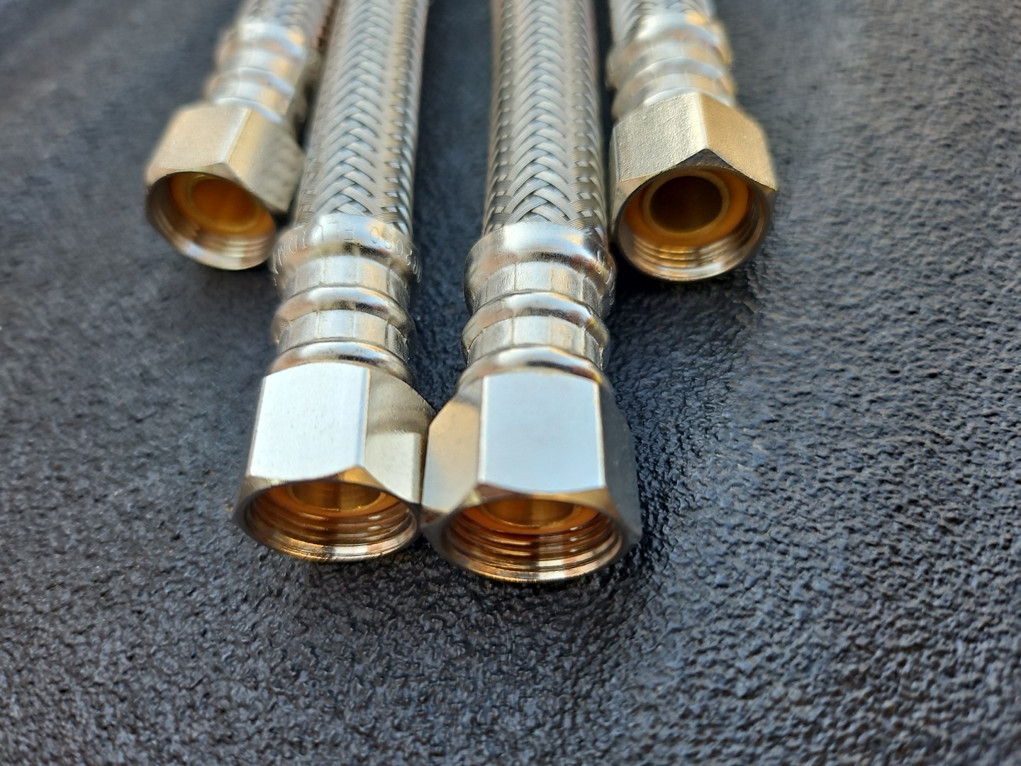 Fluidmaster 3/8 In. OD Comp. X 3/8 In. Compression 16 In. S.S. Hose Lot Of 4 gallery