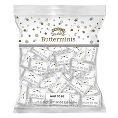 Party Sweets Wedding Buttermints in Mint to Be Wrapper, Allergens Contained, 14