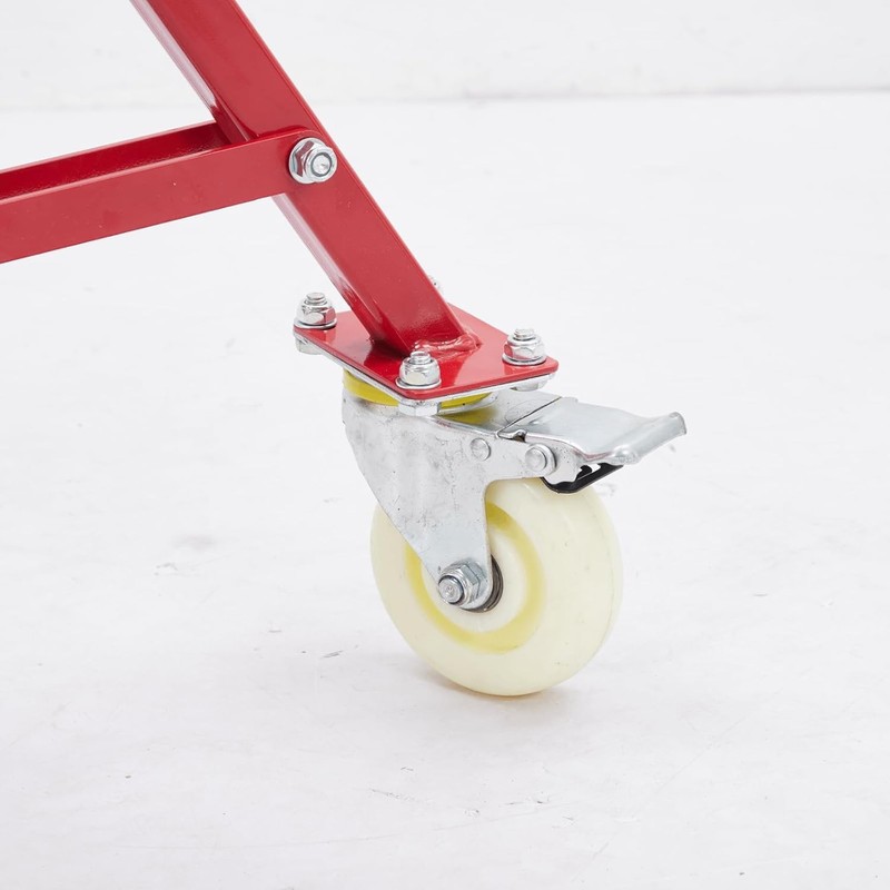 1100lbs V-Head Pipe Stand with Casters Welding Stand Adjustable Height 28-52 IN gallery