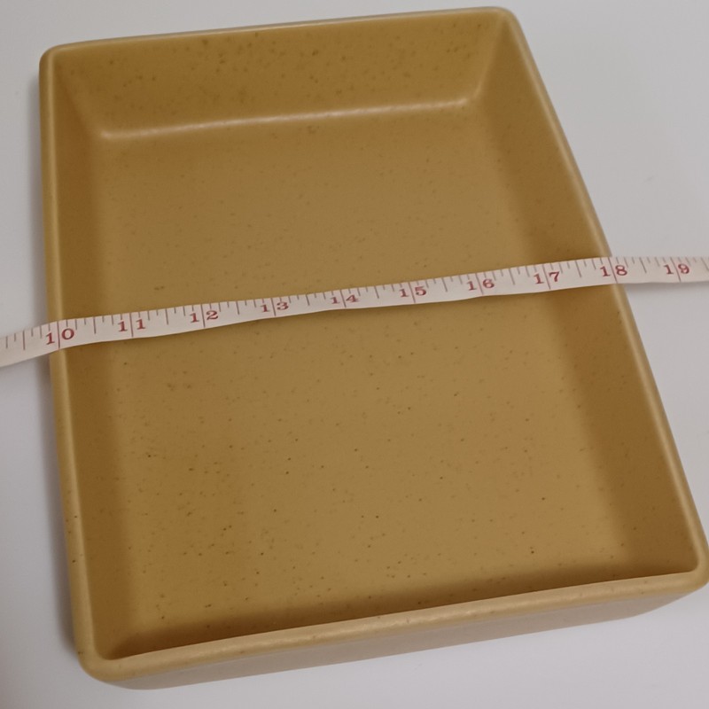 Calvin Klein 8x11in Rectangular Baking Dish In Khaki Collection, Sunflower gallery