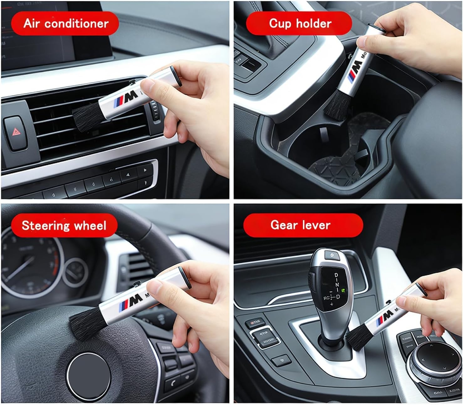 BMW Interior Detailing Brush Car Cleaning Tool 2-Mode Length gallery
