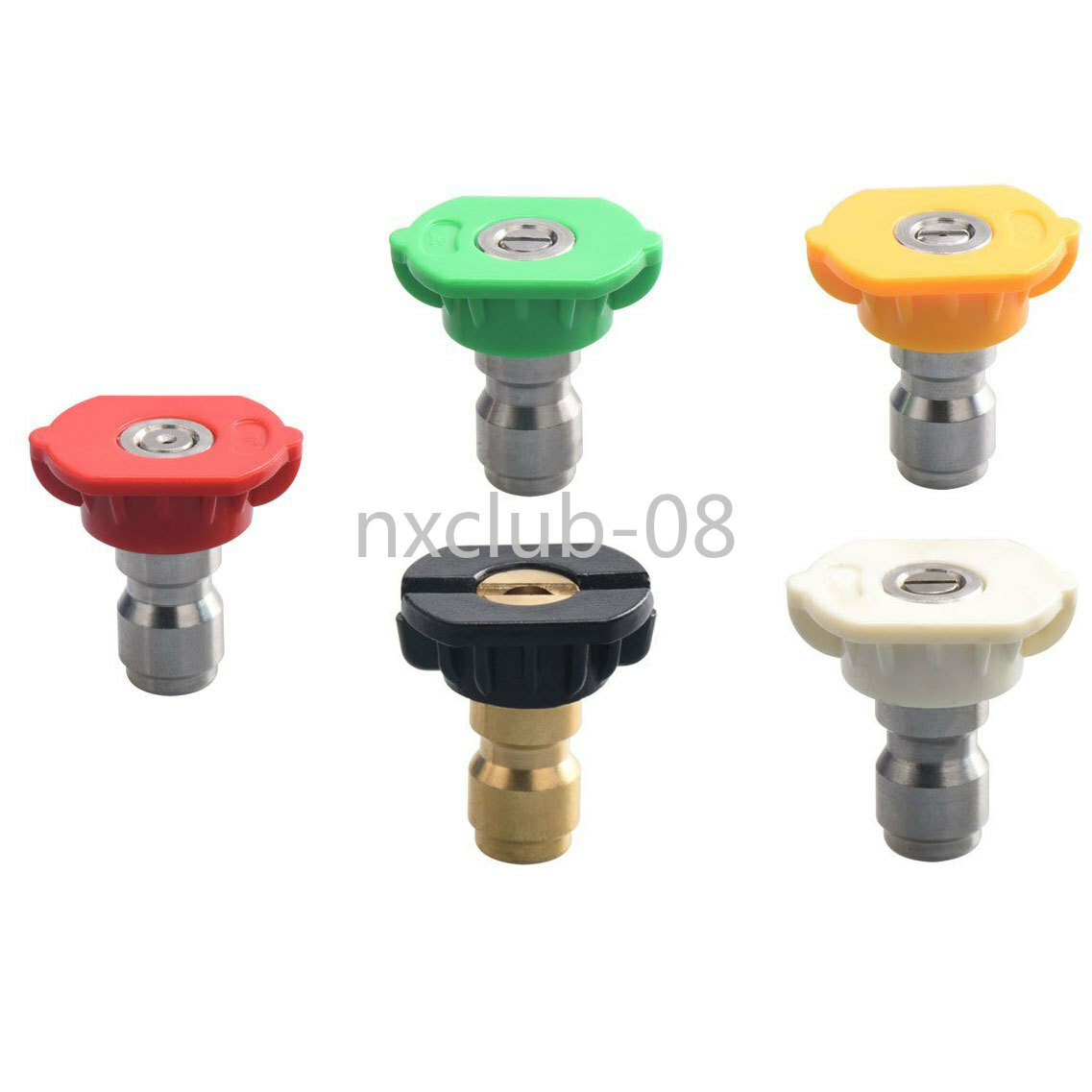 5 Pcs 1/4" Pressure Washer Spray Tips Nozzle Quick Connect 4.0 GPM Car Wash new gallery