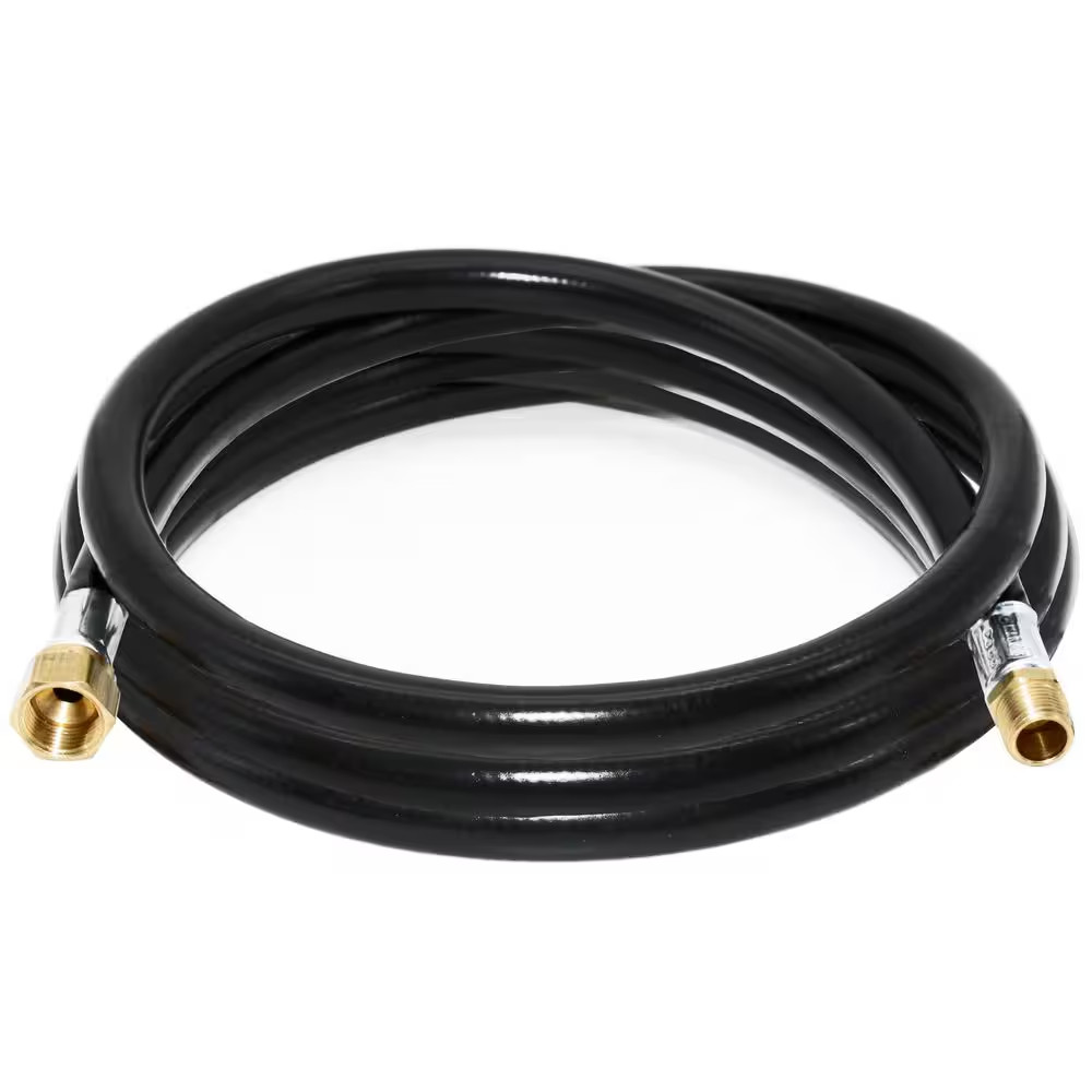 120 In. Propane Thermo Plastic Hose Assembly, 3/8 In. ID, 3/8 In. MPT X 1/2 In. gallery