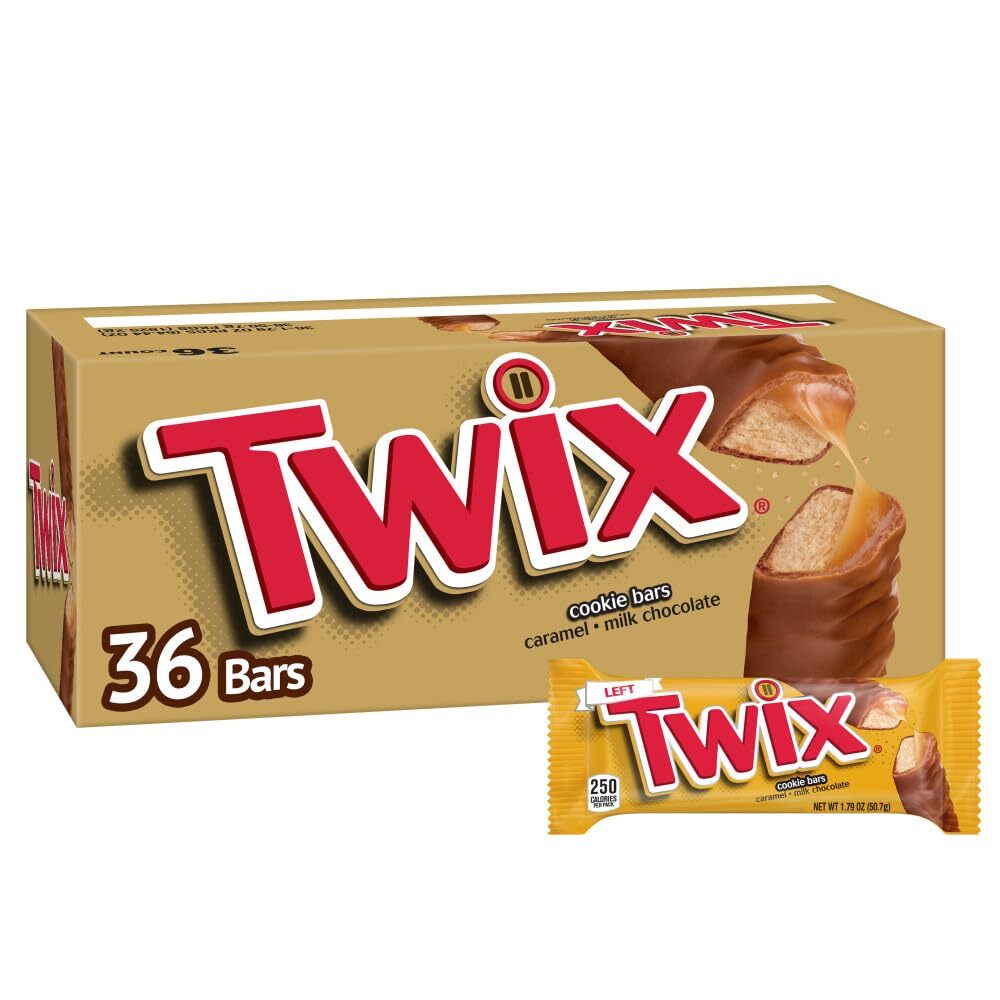 TWIX Full Size Caramel Chocolate Cookie Candy Bar, 1.79 oz. 36-Count Box gallery