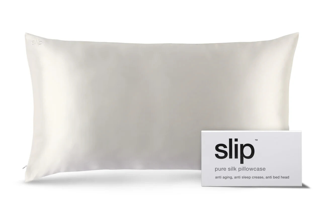 Slip Pure Mulberry Silk Pillowcase - White, Size: King (20" x 36") Luxury gallery