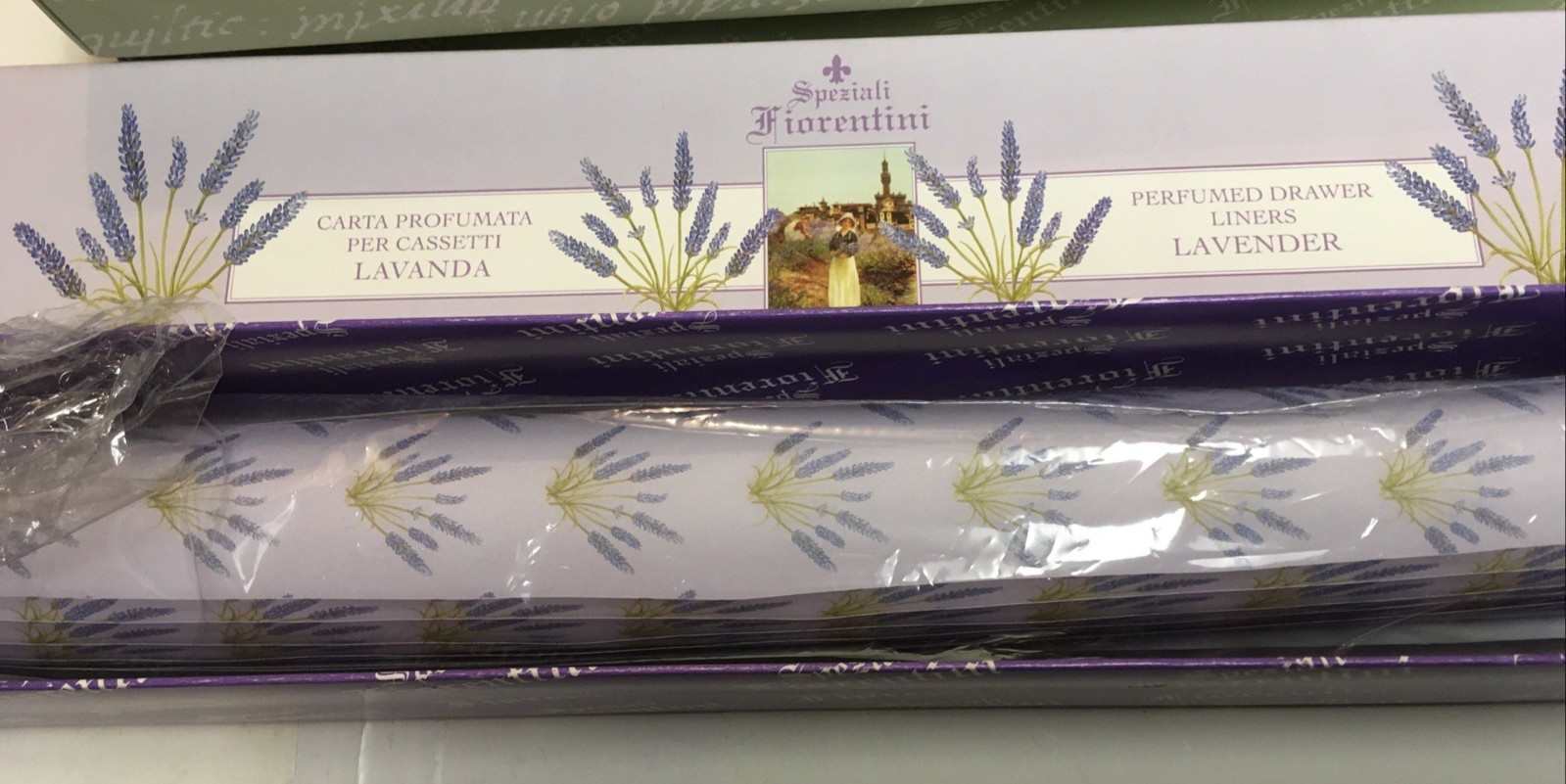 PERFUMED DRAWER LINERS, 6 SHEETS ASSORTED FRAGRANCE SOLD SEPARATE MADE IN ITALY gallery