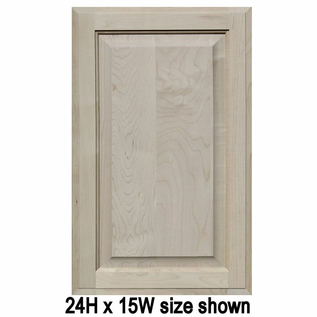 Unfinished Maple Square Raised Panel Cabinet Doors (Up to 24"H) gallery