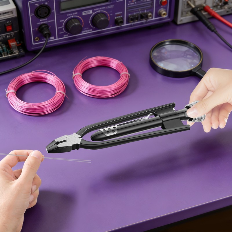 Lock Wire Twisting Tool, Black Winding Wire Plier for Aircraft & Auto Industry gallery