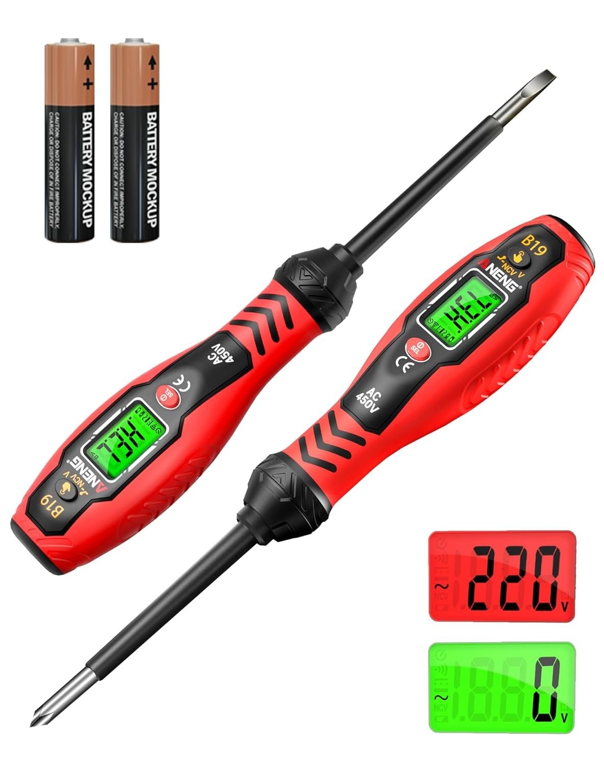 Voltage Tester w/Screwdriver Electrical Tester Tool Non Contact Voltage Detector gallery